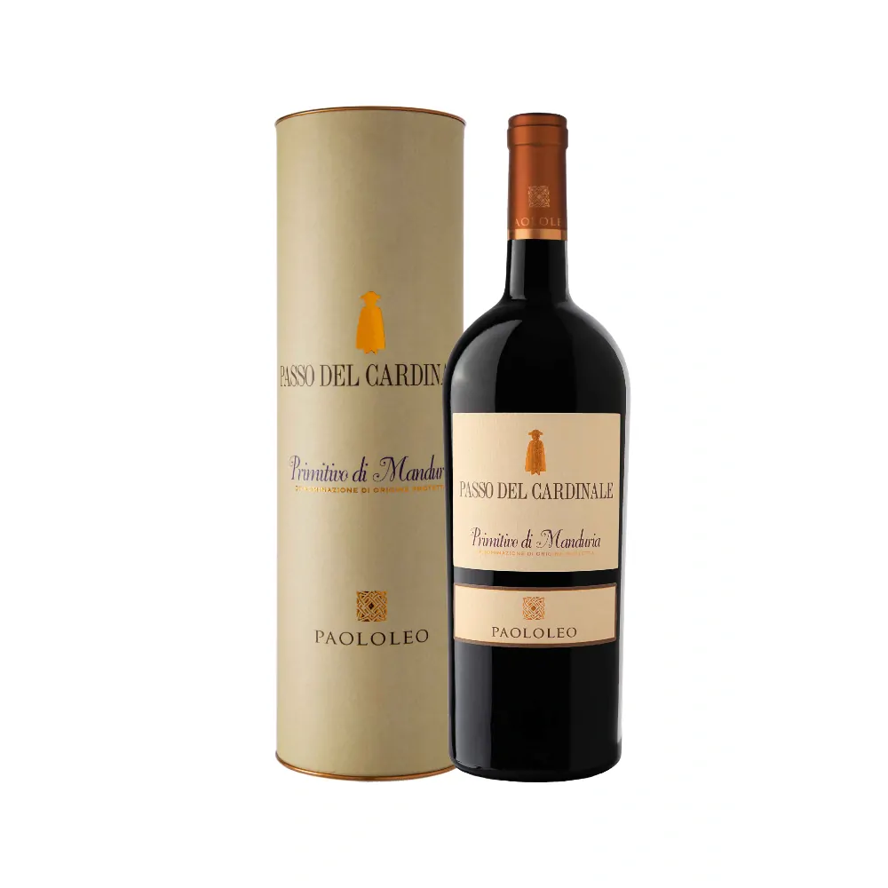 Primitivo di Manduria D.O.P. Passo del Cardinale Paololeo 0,75 l + Tubus 