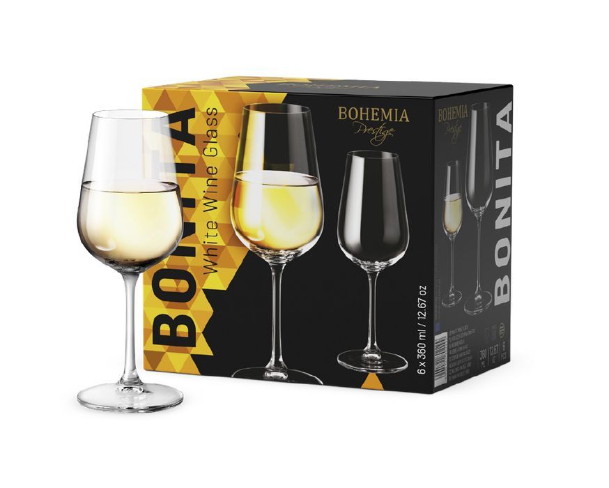 BOHEMIA PR. BONITA - sklenice na bílé víno 360ml