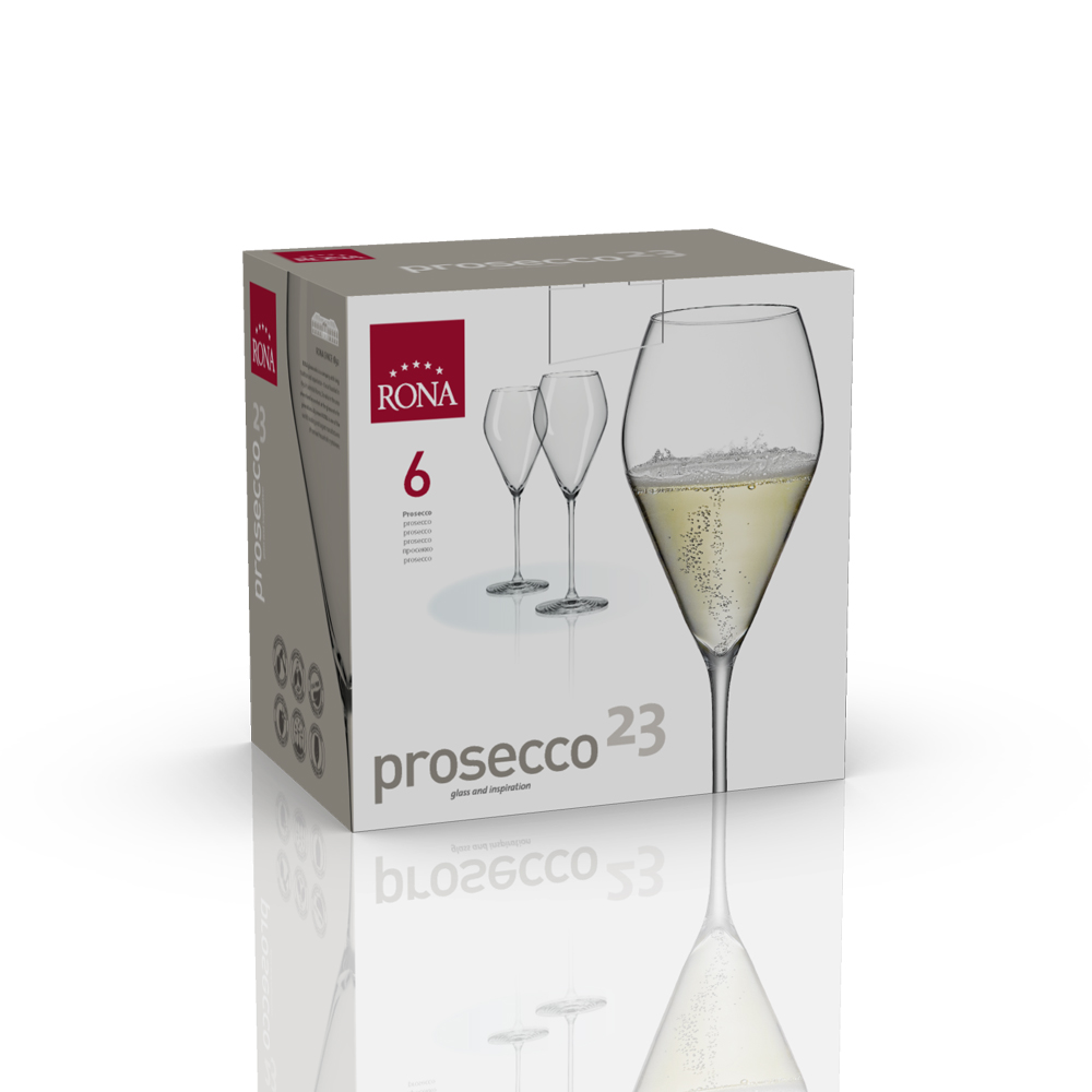 Sklenice UNIVERSAL na prosecco, šumivé víno, BOD PERLENÍ 230ml