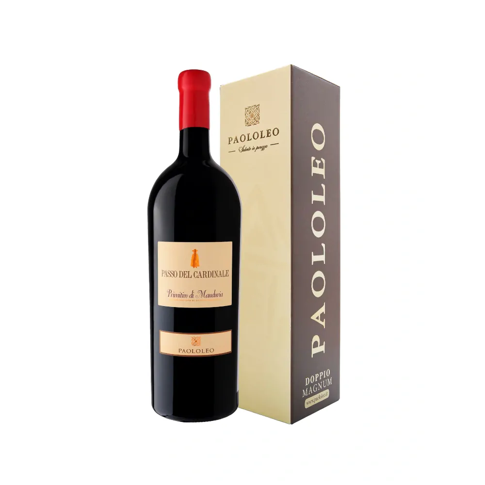PPrimitivo di Manduria D.O.P. Passo del Cardinale Paololeo 3 l + Gift box
