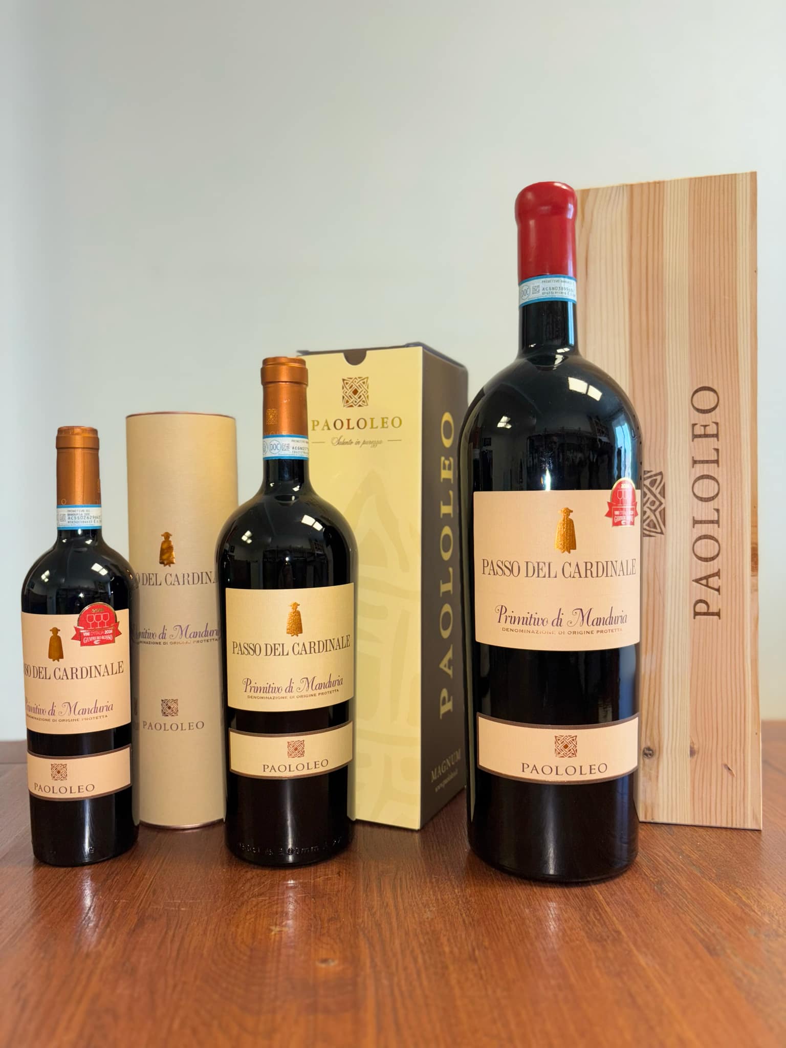 Primitivo di Manduria D.O.P. 1,5L Passo del Cardinale Paololeo + Gift box